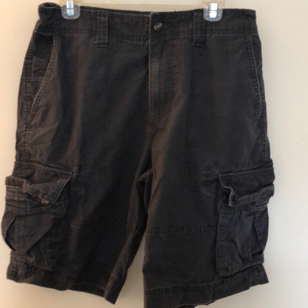 Slate grey cargo shorts